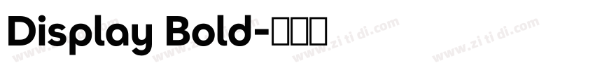 Display Bold字体转换